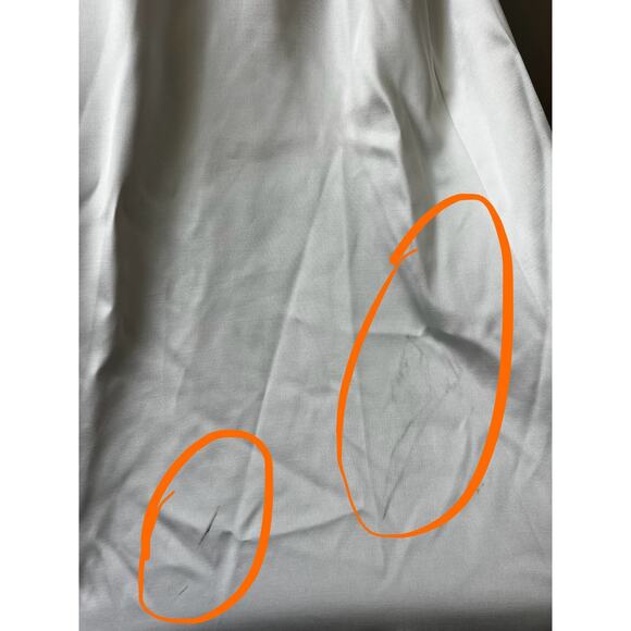 Reformation Icelynn Satin Dress Ivory NWT size 6 - Picture 9 of 15